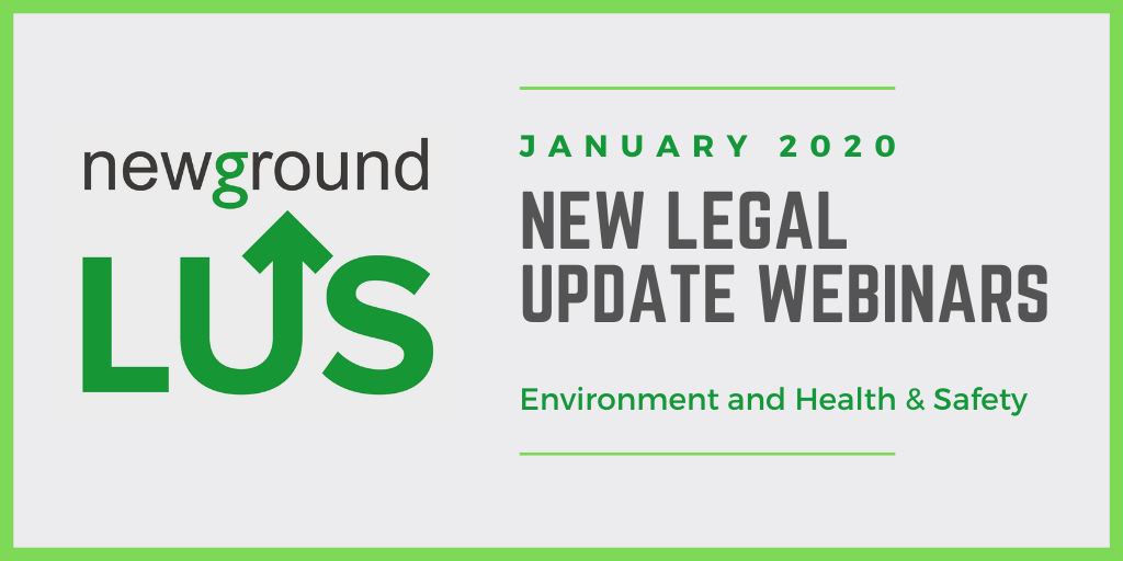 Legal Update Webinar Series